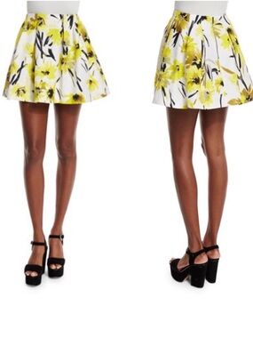 Alice + Olivia Connor Floral Circle Skirt